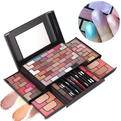 68 Colors Eye Shadow 8 Colors Blush 4 Colors Powder 3 Colors Eyebrow Powder Lipstick Makeup Set