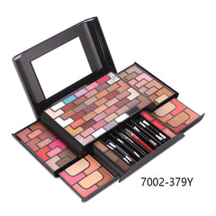 68 Colors Eye Shadow 8 Colors Blush 4 Colors Powder 3 Colors Eyebrow Powder Lipstick Makeup Set