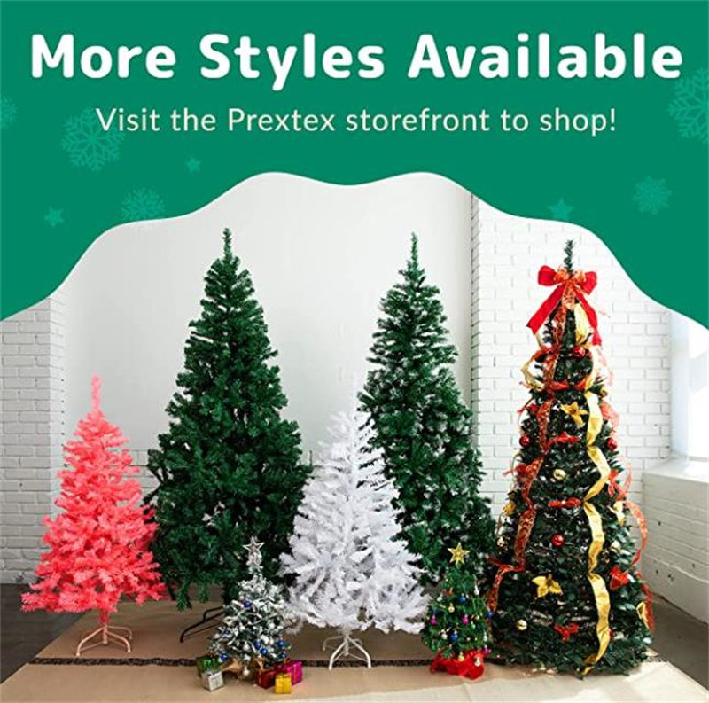 1.8 M PVC Retractable Christmas Tree With Ornaments Folding Decorations