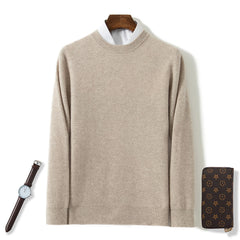 Men's Cashmere Sweater With Loose Fit Underneath The Pullover