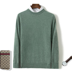 Men's Cashmere Sweater With Loose Fit Underneath The Pullover