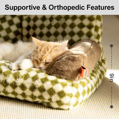 Fluffy Cat Couch  Washable Pet Couch Bed For Cats And Small Dogs Up To Non-Slip Dog Beds