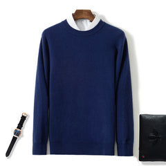 Men's Cashmere Sweater With Loose Fit Underneath The Pullover