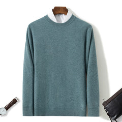 Men's Cashmere Sweater With Loose Fit Underneath The Pullover