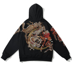 Heavy Industry Embroidered Hoodie Men's Dragon