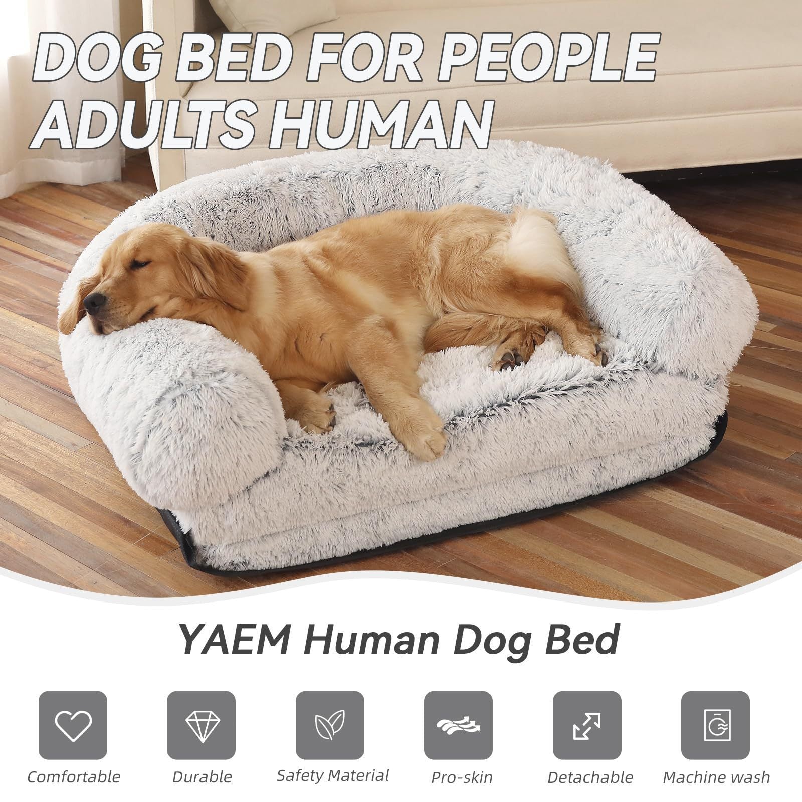 Human Pet Sofa Removable And Washable Detachable Doghouse Cathouse Dog Bed