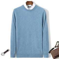 Men's Cashmere Sweater With Loose Fit Underneath The Pullover